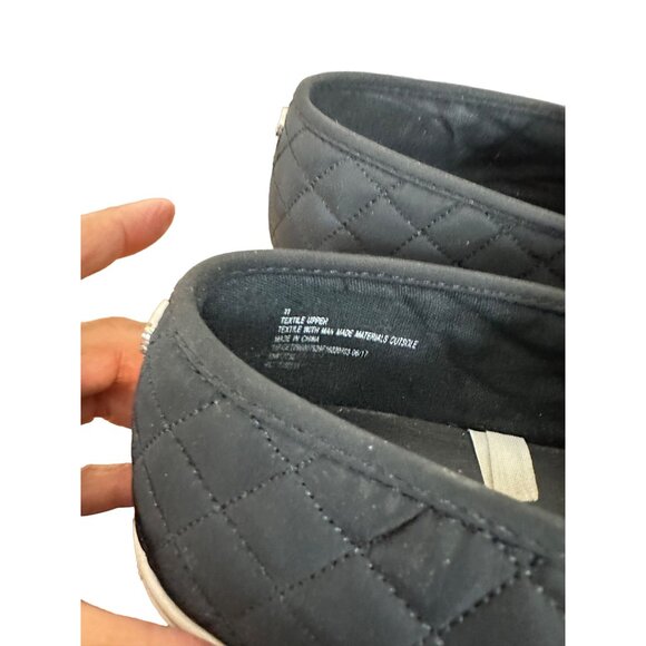 Mossimo Womens SZ 11 Puffer Quilted Slip on Shoes Black Sku 2679 - Picture 6 of 14